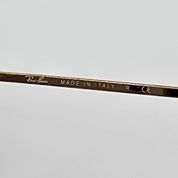 *SOLD*Ray-Ban RB3447 001 Round Metal Arista Gold Frame G-15 Green Glass Sunglass - Picture 10 of 16